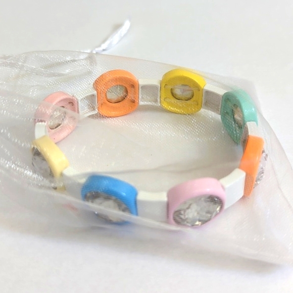 NEW Plunder Lilibet Large 7" Multi-Color Stretch Bracelet - Picture 3 of 5